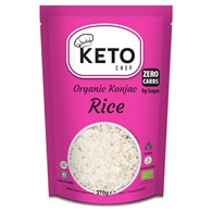 MAKARON (KONJAC) W KSZTAŁCIE RYŻU BEZGLUTENOWY BIO 270 g (200 g) - KETO CHEF