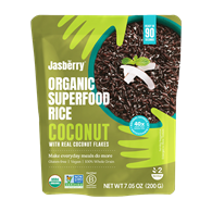 RYŻ EXPRESS JASBERRY PEŁNOZIARNISTY Z PŁATKAMI KOKOSOWYMI BEZGLUTENOWY BIO 200 g - JASBERRY