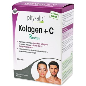 KOLAGEN + WITAMINA C 60 TABLETEK - PHYSALIS