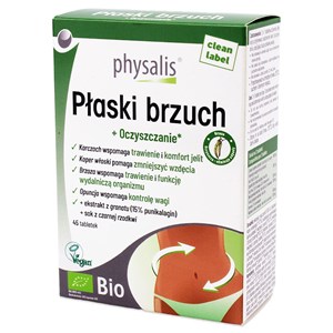 TABLETKI NA PŁASKI BRZUCH BIO 45 szt. - PHYSALIS