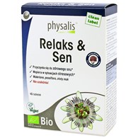 TABLETKI NA RELAKS I SEN BIO 45 szt. - PHYSALIS