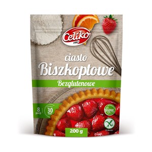 MIESZANKA DO WYPIEKU CIASTA BISZKOPTOWEGO BEZGLUTENOWA 200 g - CELIKO