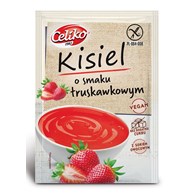 KISIEL O SMAKU TRUSKAWKOWYM BEZ DODATKU CUKRÓW BEZGLUTENOWY 40 g - CELIKO