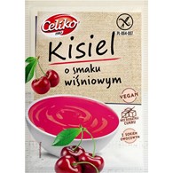 KISIEL O SMAKU WIŚNIOWYM BEZ DODATKU CUKRÓW BEZGLUTENOWY 40 g - CELIKO