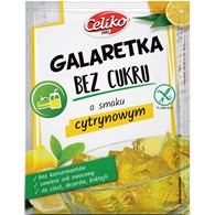 GALARETKA BEZ CUKRU O SMAKU CYTRYNOWYM BEZGLUTENOWA 14 g - CELIKO