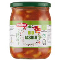 FASOLA W SOSIE POMIDOROWYM BEZGLUTENOWA BIO 440 g - PRIMAVIKA