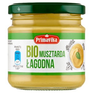 MUSZTARDA ŁAGODNA BIO 170 g - PRIMAVIKA