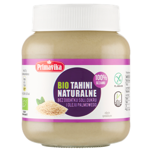 TAHINI (PASTA SEZAMOWA) BEZGLUTENOWE BIO 350 g - PRIMAVIKA