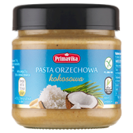 PASTA ORZECHOWA KOKOSOWA BEZGLUTENOWA 190 g - PRIMAVIKA