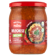 SOS WEGAŃSKI BOLOGNESE BEZGLUTENOWY 470 g - PRIMAVIKA