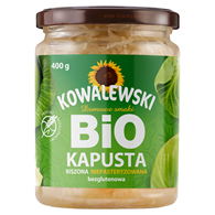 KAPUSTA KISZONA ŻYWA NIEPASTERYZOWANA BEZGLUTENOWA BIO 400 g - KOWALEWSKI
