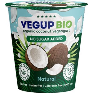 PRODUKT KOKOSOWY NATURALNY BEZ DODATKU CUKRÓW BEZGLUTENOWY VEGANGURT BIO 140 g - VEGUP BIO