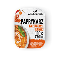 PAPRYKARZ ROŚLINNY Z WARZYWAMI I RYŻEM 115 g - WELL WELL