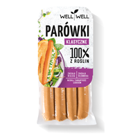 PARÓWKI ROŚLINNE KLASYCZNE 200 g - WELL WELL