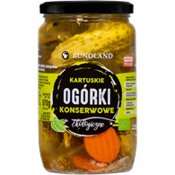 OGÓRKI KONSERWOWE KARTUSKIE BIO 670 g (360 g) - RUNOLAND