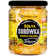 SURÓWKA Z KAPUSTY ŻÓŁTA SŁODKO - KWAŚNA BIO 500 g (340 g) - RUNOLAND