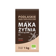 MĄKA ŻYTNIA RAZOWA TYP 2000 BIO 1 kg - BIO LIFE (MĄKI PODLASKIE)