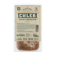CHLEB OWSIANY Z PESTKAMI DYNI BEZGLUTENOWY 420 g - GLUTENEX