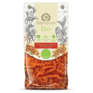 MAKARON PROTEINOWY (Z SOCZEWICY CZERWONEJ) ŚWIDERKI BIO 250 g - BARTOLINI