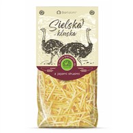 MAKARON BIO KRAJANKA Z JAJAMI STRUSIMI 250 g - BARTOLINI (SIELSKA KLUSKA)