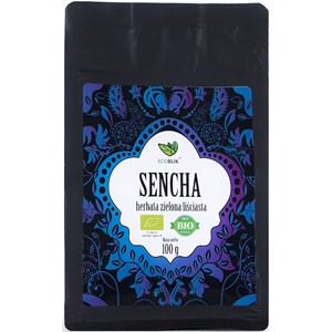 HERBATA ZIELONA LIŚCIASTA SENCHA BIO 100 g - ECOBLIK