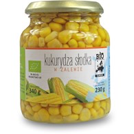 KUKURYDZA SŁODKA W ZALEWIE BIO 340 g (230 g) (SŁOIK) - BIO PLANET