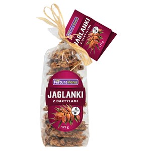 CIASTKA JAGLANKI Z DAKTYLAMI BEZGLUTENOWE 175 g - NATURAVENA