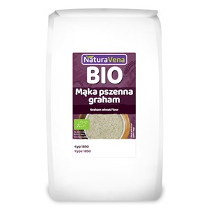 MĄKA PSZENNA GRAHAM TYP 1850 BIO 1 kg - NATURAVENA