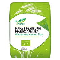 MĄKA Z PŁASKURKI PEŁNOZIARNISTA BIO 1 kg - BIO PLANET