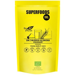 SOK Z MŁODEGO JĘCZMIENIA SPROSZKOWANY BIO 500 g - BIO PLANET SUPERFOODS