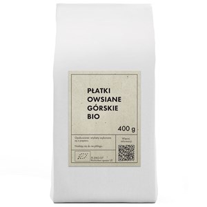 PŁATKI OWSIANE GÓRSKIE BIO 400 g - THE PLANET