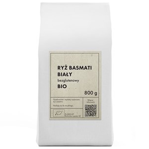 RYŻ BASMATI BIAŁY BEZGLUTENOWY BIO 800 g - THE PLANET