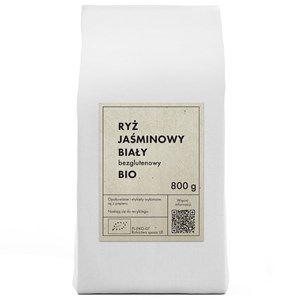 RYŻ JAŚMINOWY BIAŁY BEZGLUTENOWY BIO 800 g - THE PLANET