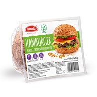 BUŁKI DO HAMBURGERÓW Z SIEMIENIEM LNIANYM BEZGLUTENOWE (2 szt.) 140 g - INCOLA