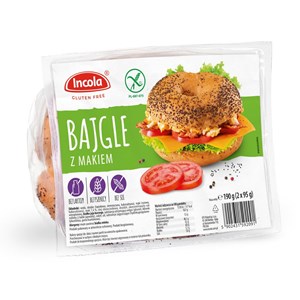 BAJGLE Z MAKIEM BEZGLUTENOWE (2 szt.) 190 g - INCOLA