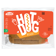 BUŁKI DO HOT-DOGÓW Z CEBULĄ BEZGLUTENOWE (2 szt.) 130 g - INCOLA