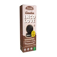 CIASTKA MARKIZY KAKAOWE Z KREMEM O SMAKU WANILIOWYM BEZ CUKRU BEZGLUTENOWE 125 g - INCOLA