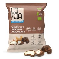 ORZECHY NERKOWCA W CZEKOLADZIE KOKOSOWEJ BEZ DODATKU CUKRÓW BIO 70 g - COCOA