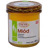 MIÓD NEKTAROWY AKACJOWY  BIO 400 g - PASIEKA PUCER