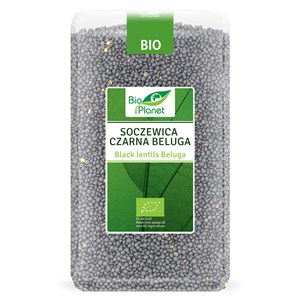 SOCZEWICA CZARNA BELUGA BIO 1 kg - BIO PLANET