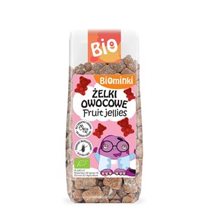 ŻELKI OWOCOWE BEZ DODATKU CUKRÓW BEZGLUTENOWE BIO 150 g - BIOMINKI