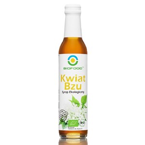 SYROP Z KWIATÓW CZARNEGO BZU BEZGLUTENOWY BIO 250 ml - BIO FOOD