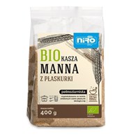 KASZA MANNA Z PŁASKURKI BIO 400 g - NIRO