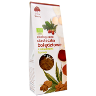 CIASTKA ŻOŁĘDZIOWE Z NASIONAMI KONOPI BIO 100 g - DARY NATURY