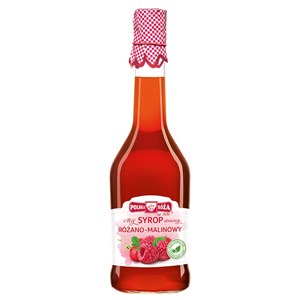 SYROP RÓŻANO -  MALINOWY 500 ml - POLSKA RÓŻA