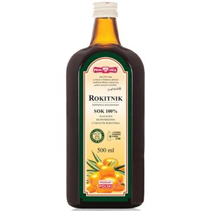 SOK Z ROKITNIKA NFC 500 ml - POLSKA RÓŻA