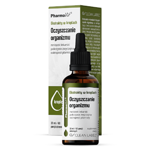 EKSTRAKTY W KROPLACH NA OCZYSZCZANIE ORGANIZMU BEZGLUTENOWE 30 ml - PHARMOVIT (CLEAN LABEL)