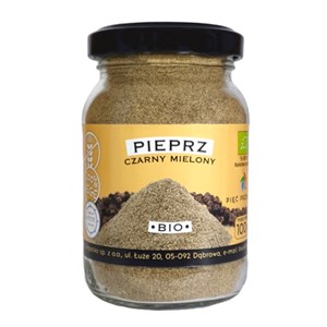 PIEPRZ CZARNY MIELONY BEZGLUTENOWY BIO 100 g - PIĘĆ PRZEMIAN