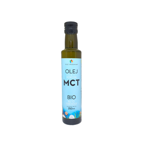 OLEJ KOKOSOWY MCT KETO BEZGLUTENOWY BIO 250 ml - PIĘĆ PRZEMIAN