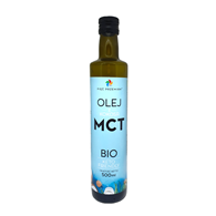 OLEJ KOKOSOWY MCT KETO BEZGLUTENOWY BIO 500 ml - PIĘĆ PRZEMIAN